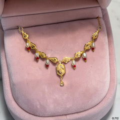 GOLD NECKLACE-(WGT: 0.712 GM APPROX) BIS CERTIFIED HUID HALLMARK 375 9KT GOLD NECKLACE 1 PIECE FOR WOMEN WITH FREE ADJUSTABLE TASSEL. (MBT4WJ)