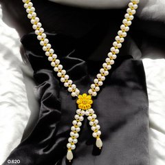 GMP22K- BIS CERTIFIED WGT: O.620 GM APPROX HUID HALLMARK 916 22KT GOLD MOTI TIE CHAIN 1 PIECE FOR WOMEN.