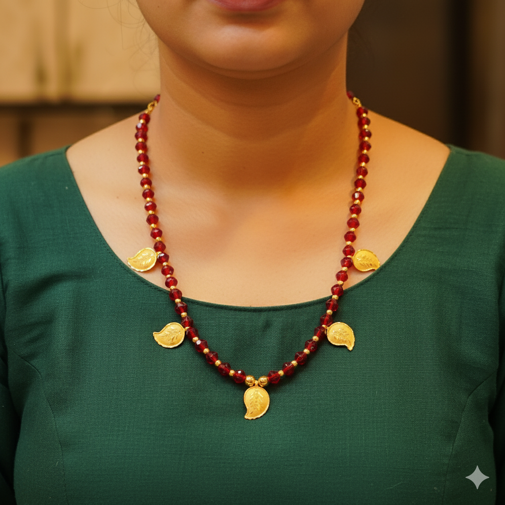 (GSH9) TRJ WGT: 0.650 GM APPROX BIS CERTIFIED HUID HALLMARK 9KT GOLD SELIHAR FOR WOMEN 1 PIECE FOR REGULAR USE.