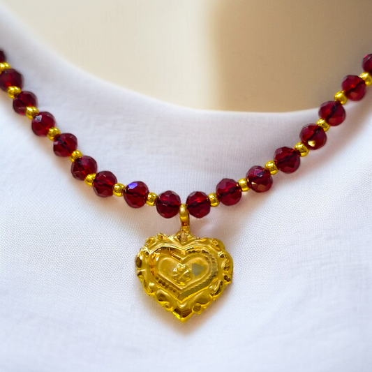 STAR LOVE DESIGN (WGT: 0.240 GM APPROX) KDM GOLD LOCKET 1 PIECE WITH TASSEL (50 TONCH) BEST FOR GIFT IN MARRIAGE.