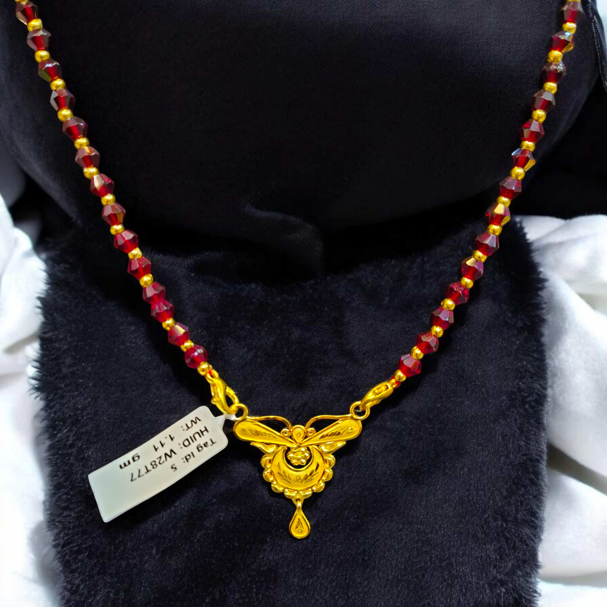 GOLD PENDANT- WGT: 1.110 GM APPROX 22KT HUID HALLMARK GOLD PENDANT MANGALSUTRA 1 PIECE WITH TASSEL.