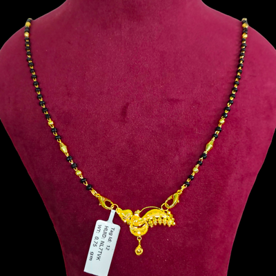 GOLD PENDANT- WGT: 0.750 GM APPROX 22KT HUID HALLMARK GOLD PENDANT MANGALSUTRA 1 PIECE WITH TASSEL.