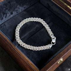 SILVER WRISTLET- (A08) (WGT:17.000 GM APPROX) 625 SILVER WRISTLET FOR MEN 9