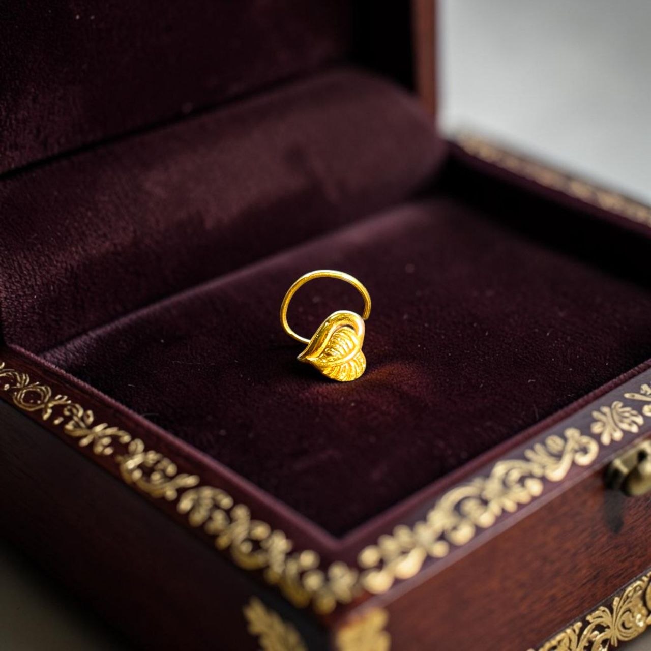 GOLD NOSEPIN- BIS CERTIFIED HUID HALLMARK 375 9KT GOLD NOSEPIN 1 PIECE FOR WOMEN (FOR REGULAR USE). SOLD ON MRP.