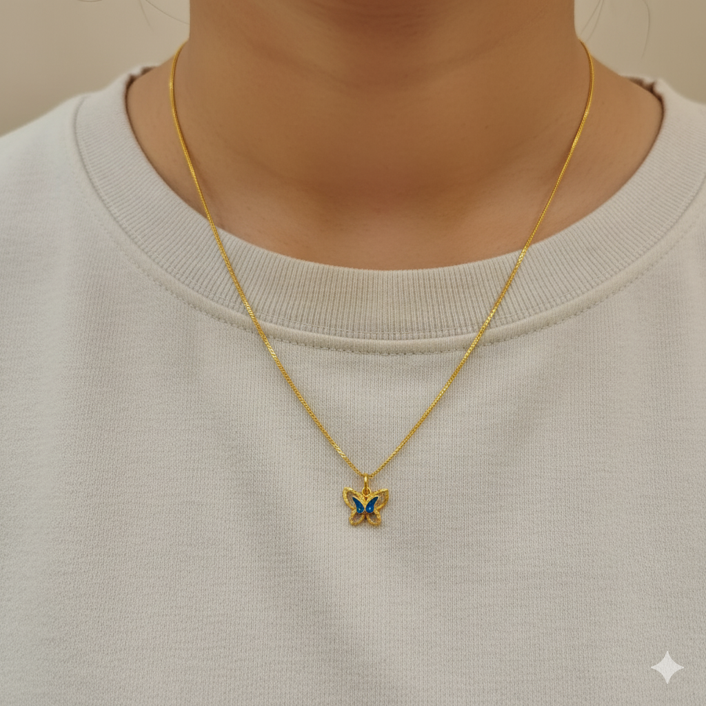 (GLC22) LOCKET WGT: 0.420 GM APPROX BIS CERTIFIED HUID HALLMARK 916 22KT GOLD LOCKET 1 PIECE FOR UNISEX. (CHAIN NOT INCLUDED).