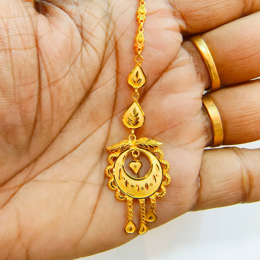 BIS CERTIFIED WGT: 2.550 GM APPROX HUID HALLMARK 916 22KT GOLD TICKLY (MANGTIKA) 1 PIECE FOR MARRIAGE.