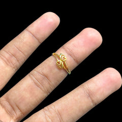 LADIES RING- (SIZE: 11) WGT: 1.110  GM APPROX 14KT HALLMARK GOLD RING FOR WOMEN 1 PIECE.