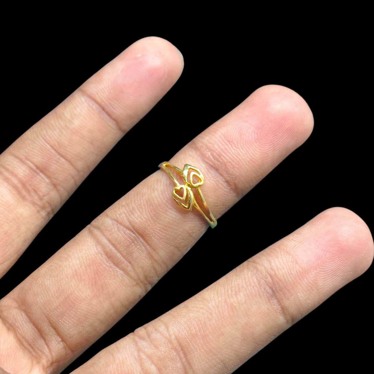 LADIES RING- (SIZE: 11) WGT: 1.110 GM APPROX 14KT HALLMARK GOLD RING FOR WOMEN 1 PIECE.
