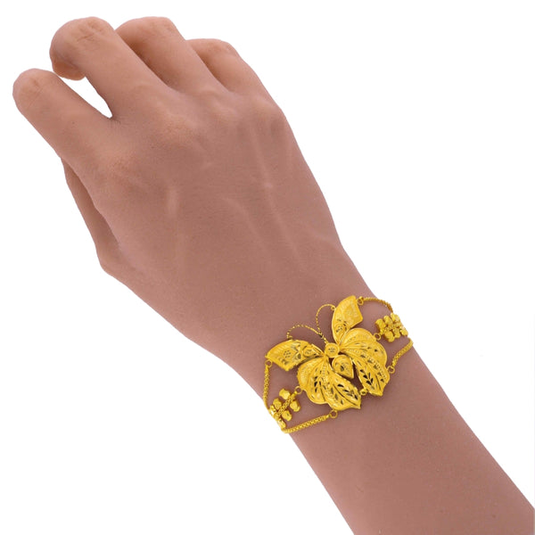 MADE TO ORDER (GM22) BIS CERTIFIED HUID HALLMARK 916 22KT GOLD MANTASHA (ADJUSTABLE FREE SIZE) WGT: 6.200 GM APPROX (1 PIECE) FOR WOMEN (BLUE TAG PREMIUM SEGMENT JEWELLERY) -DELIVERY IN 25 DAYS.