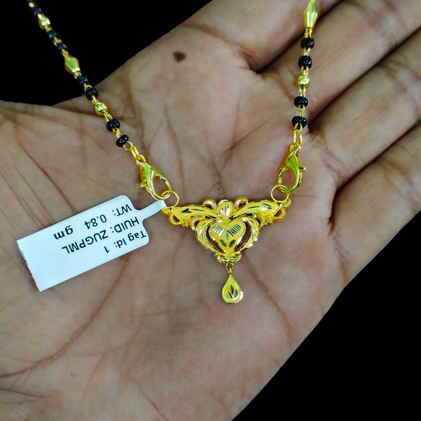 GOLD PENDANT- WGT: 0.840 GM APPROX 22KT HUID HALLMARK GOLD PENDANT MANGALSUTRA 1 PIECE WITH TASSEL.