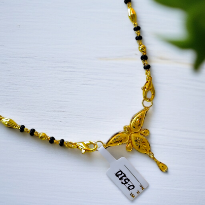 TRJ WGT: 0.510 GM APPROX KDM GOLD PENDANT WITH MANGALSUTRA & ADJUSTABLE TASSEL 1 PIECE (50 TONCH) FOR BEST GIFT IN MARRIAGE.