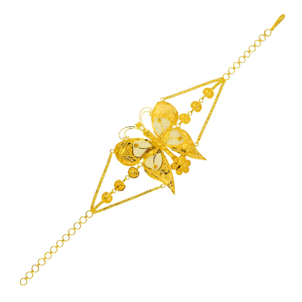 MADE TO ORDER (GM22) BIS CERTIFIED HUID HALLMARK 916 22KT GOLD MANTASHA (ADJUSTABLE FREE SIZE) WGT: 7.500 GM APPROX (1 PIECE) FOR WOMEN (BLUE TAG PREMIUM SEGMENT JEWELLERY) -DELIVERY IN 25 DAYS.