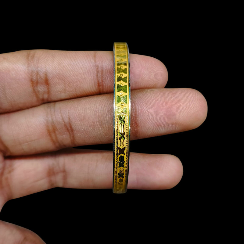 GOLD NOA- (NPII2U) (SIZE: 24) (WGT: 1.000) GM APPROX) BIS CERTIFIED HUID HALLMARK 22KT GOLD NOA BADHANO 1 PIECE FOR WOMEN.