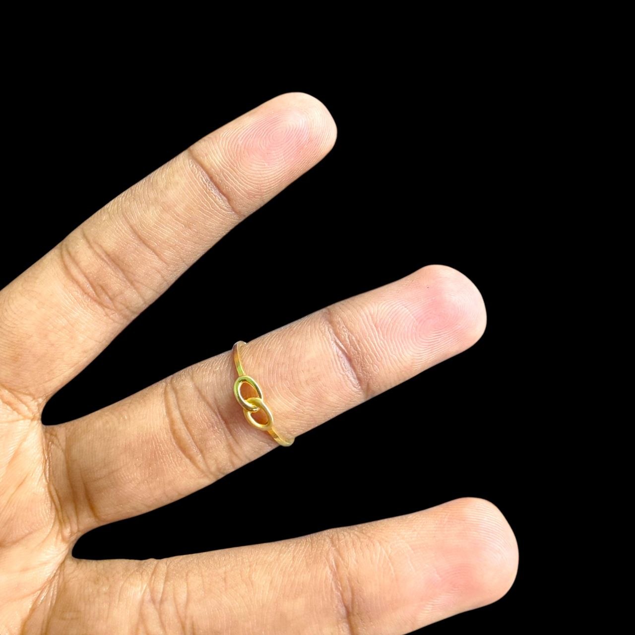 LADIES RING- (SIZE: 15) WGT: 0.820 GM APPROX 14KT HALLMARK GOLD RING FOR WOMEN 1 PIECE.