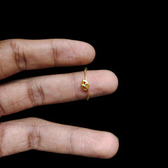 LADIES RING- (SIZE: 14) WGT: 0.800 GM APPROX 14KT HALLMARK GOLD RING FOR WOMEN 1 PIECE.
