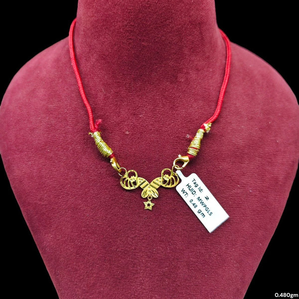 GPM9K- (WGT: 0.480 GM APPROX) BIS CERTIFIED HUID HALLMARK 375 9KT GOLD PENDANT FOR WOMEN 1 PIECE WITH FREE MANGALSUTRA & TASSEL. (MWPGL5)