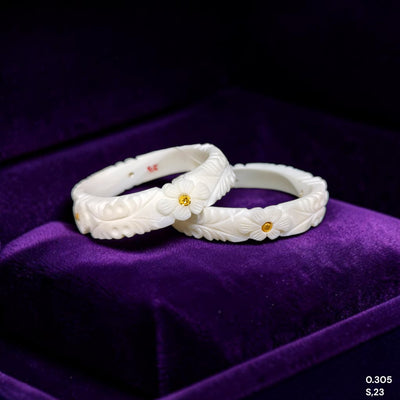 GSB9K- (48RUDP)-(JAZF6U) (SIZE:23) (WGT: 0.305 GM APPROX) BIS CERTIFIED HUID HALLMARK 375 9KT GOLD SAKHA BADHANO 1 PAIR FOR WOMEN NOT FOR REGULAR USE.
