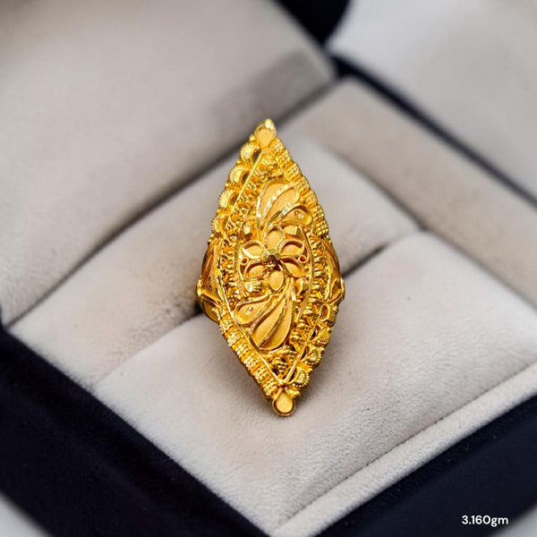 LADIES RING- (SIZE: 11 ) WGT: 3.160 GM APPROX BIS CERTIFIED HUID HALLMARK 916 22KT GOLD RING FOR WOMEN 1 PIECE.(YDKV6T)