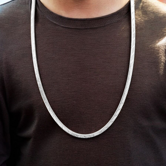 (SLCN) SILVER CHAIN 21 INCH - 625 SILVER CHAIN WGT: 20.500 GM APPROX 1 PIECE (UNISEX DESIGN) FOR MEN AND WOMEN.