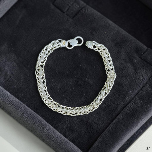 SILVER WRISTLET- (A10) (WGT:15.100 GM APPROX) 625 SILVER WRISTLET FOR MEN 8