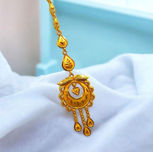 BIS CERTIFIED WGT: 2.550 GM APPROX HUID HALLMARK 916 22KT GOLD TICKLY (MANGTIKA) 1 PIECE FOR MARRIAGE.