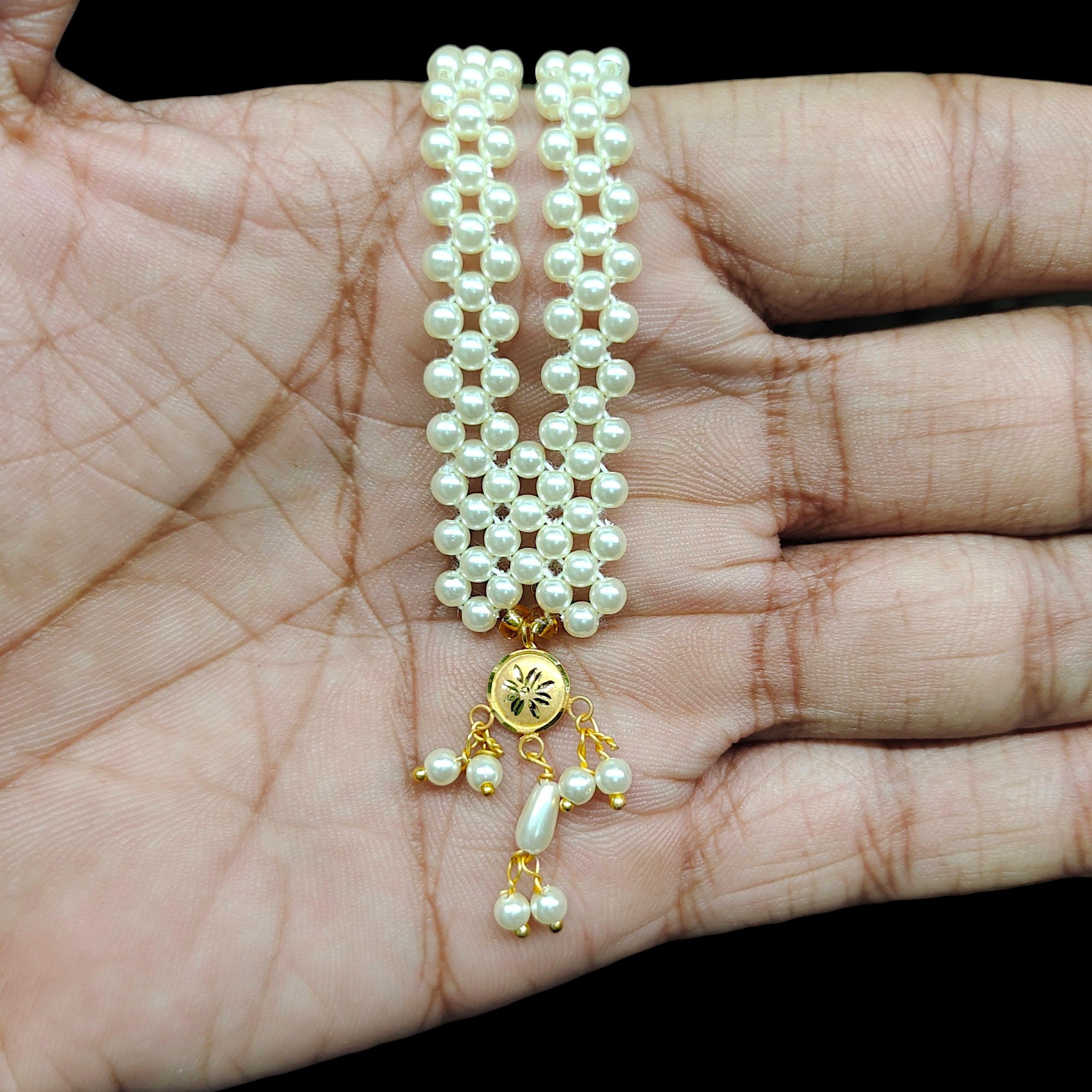 GMP9K- WGT: 0.140 GM APPROX CERTIFIED BIS HUID HALLMARK 375 9KT GOLD MOTI PENDANT 1 PIECE FOR WOMEN.(H9W5UN)