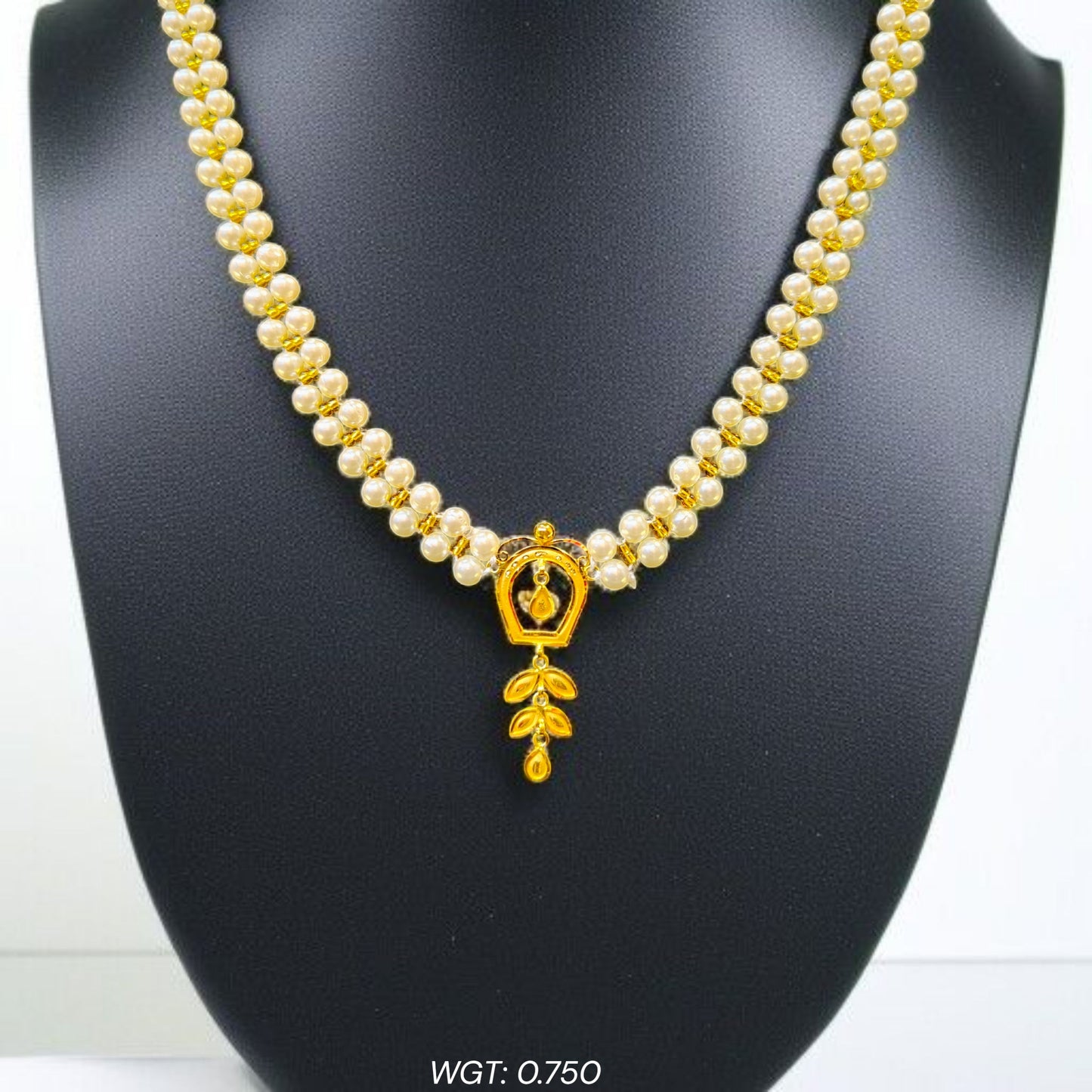 BIS CERTIFIED WGT: 0.750 GM APPROX HUID HALLMARK 916 22KT GOLD MOTI PENDANT 1 PIECE FOR YOUR BEAUTIFUL WIFE.