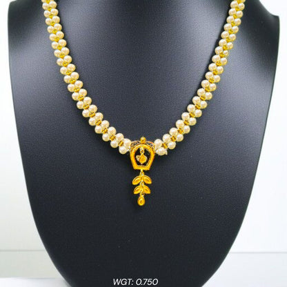 BIS CERTIFIED WGT: 0.750 GM APPROX HUID HALLMARK 916 22KT GOLD MOTI PENDANT 1 PIECE FOR YOUR BEAUTIFUL WIFE.