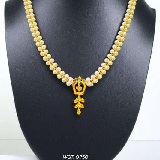BIS CERTIFIED WGT: 0.750 GM APPROX HUID HALLMARK 916 22KT GOLD MOTI PENDANT 1 PIECE FOR YOUR BEAUTIFUL WIFE.