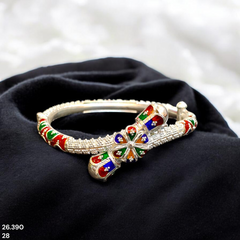 SILVER BANGLES- (SIZE 28 KHILEN) CERTIFIED BIS HALLMARK 925 SILVER BALA (MANIPUR DESIGN) APPROX WGT: 26.390 GM (1 PIECE) FOR REGULAR USE FOR WOMEN.