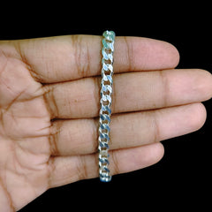 SILVER WRISTLET- (A53) (WGT: 11.600 GM APPROX) BIS HALLMARK 925 SILVER WRISTLET FOR MEN 8