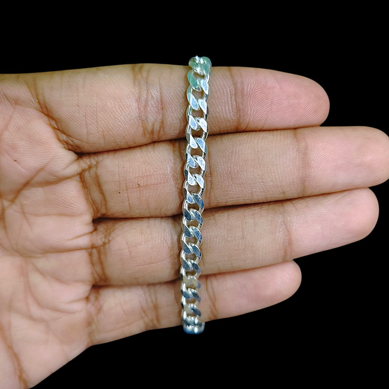 SILVER WRISTLET- (A53) (WGT: 11.600 GM APPROX) BIS HALLMARK 925 SILVER WRISTLET FOR MEN 8