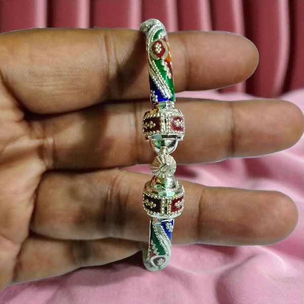 RAJLAXMI (SIZE 25) HALLMARK 925 SILVER BALA (MANIPUR DESIGN) APPROX WGT: 16.800 GM (1 PIECE) FOR REGULAR USE FOR WOMEN.