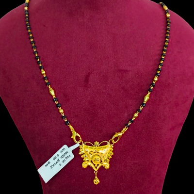 GOLD PENDANT- WGT: 0.960 GM APPROX 22KT HUID HALLMARK GOLD PENDANT MANGALSUTRA 1 PIECE WITH TASSEL.
