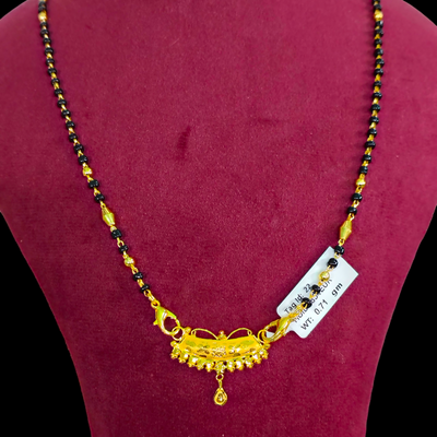GOLD PENDANT- WGT: 0.710 GM APPROX 22KT HUID HALLMARK GOLD PENDANT MANGALSUTRA 1 PIECE WITH TASSEL.