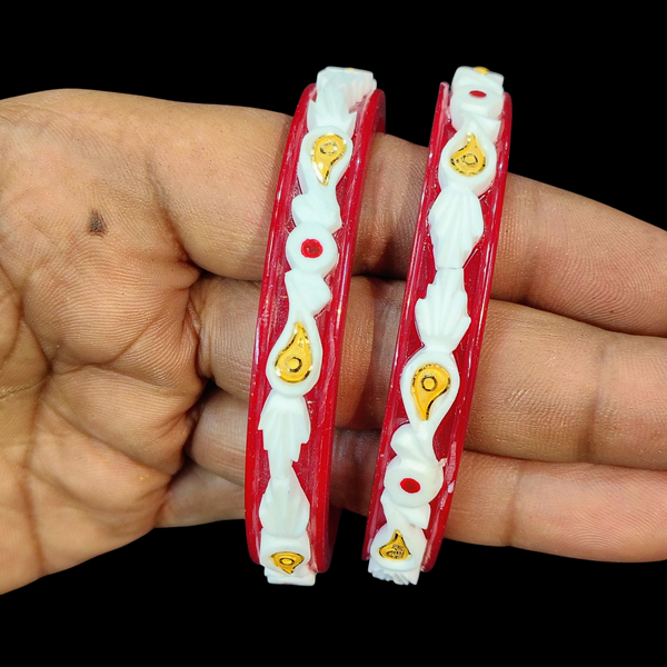 POLA BADHANO- (SIZE:26) TRJ WGT: 1.940 GM APPROX BIS CERTIFIED HUID HALLMARK 22KT GOLD POLA BADHANO BANGLES 1 PAIR FOR WOMEN (REGULAR USE).