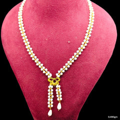 GMP22K- BIS CERTIFIED WGT: O.490 GM APPROX HUID HALLMARK 916 22KT GOLD MOTI TIE CHAIN 1 PIECE FOR WOMEN.