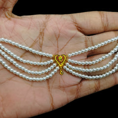 GOLD MOTI HAR- (H7YVLC)-(WGT: 1.030 GM APPROX) CERTIFIED BIS HALLMARK HUID 22KT GOLD MOTI NECKLACE 1 PIECE WITH ADJUSTABLE TASSEL.