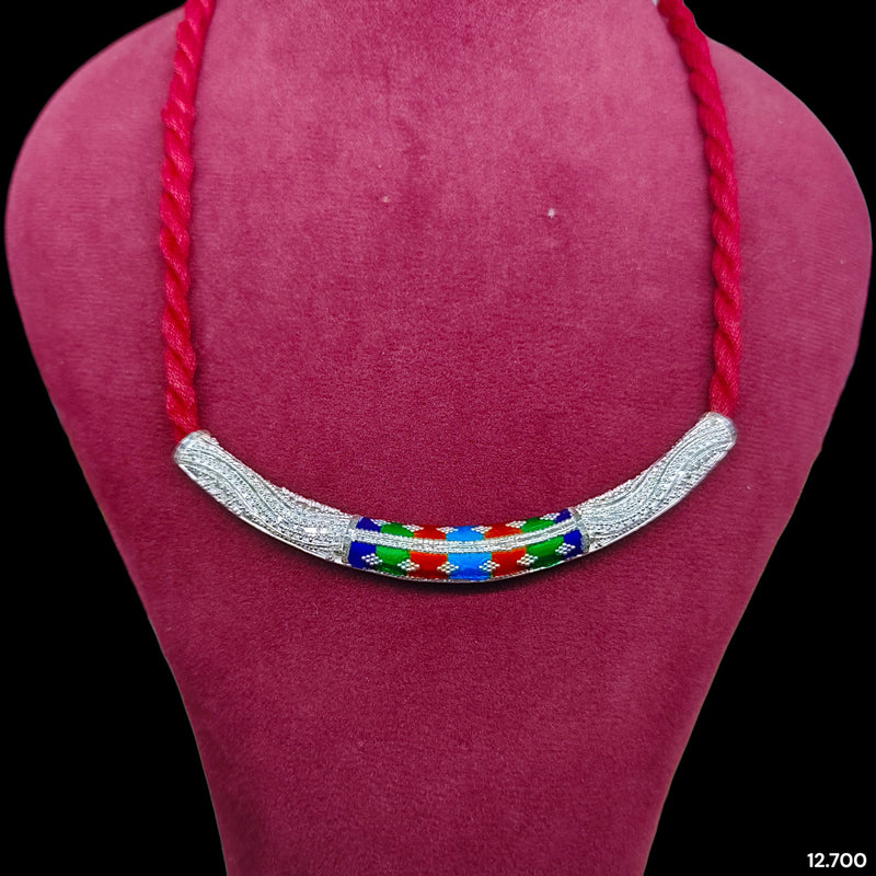 SILVER HASULI PENDANT- (A148) (WGT: 12.700 GM APPROX) BIS HALLMARK CERTIFIED 925 SILVER HASULI PENDANT (1 PIECE) BEAUTIFUL FOR WOMEN.