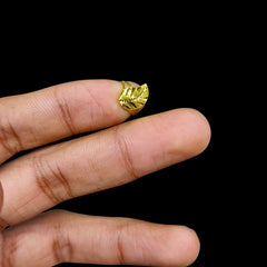BABY JEWELLERY- TRJ (SDER8N) (WGT: 0.250 GM APPROX) 375 9KT HUID HALLMARK GOLD BABY FINGER RING 1 PIECE FOR RICE CEREMONY & BIRTHDAY.