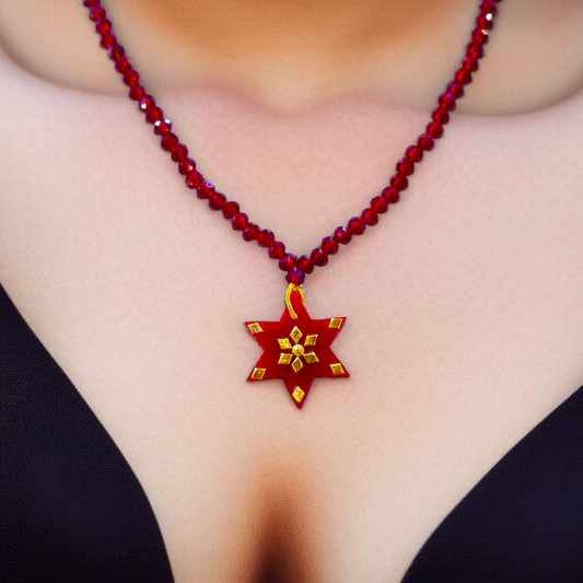 (GREAT FREEDOM OFFER) LASER PASTING STAR DESIGN KDM GOLD POLA PENDANT (MINI) 1 PIECE WITH ADJUSTABLE TASSEL (50 TONCH) BEST FOR GIFT APPROX WGT: 0.120 GM SOLD ON MRP BY RAJLAXMI.