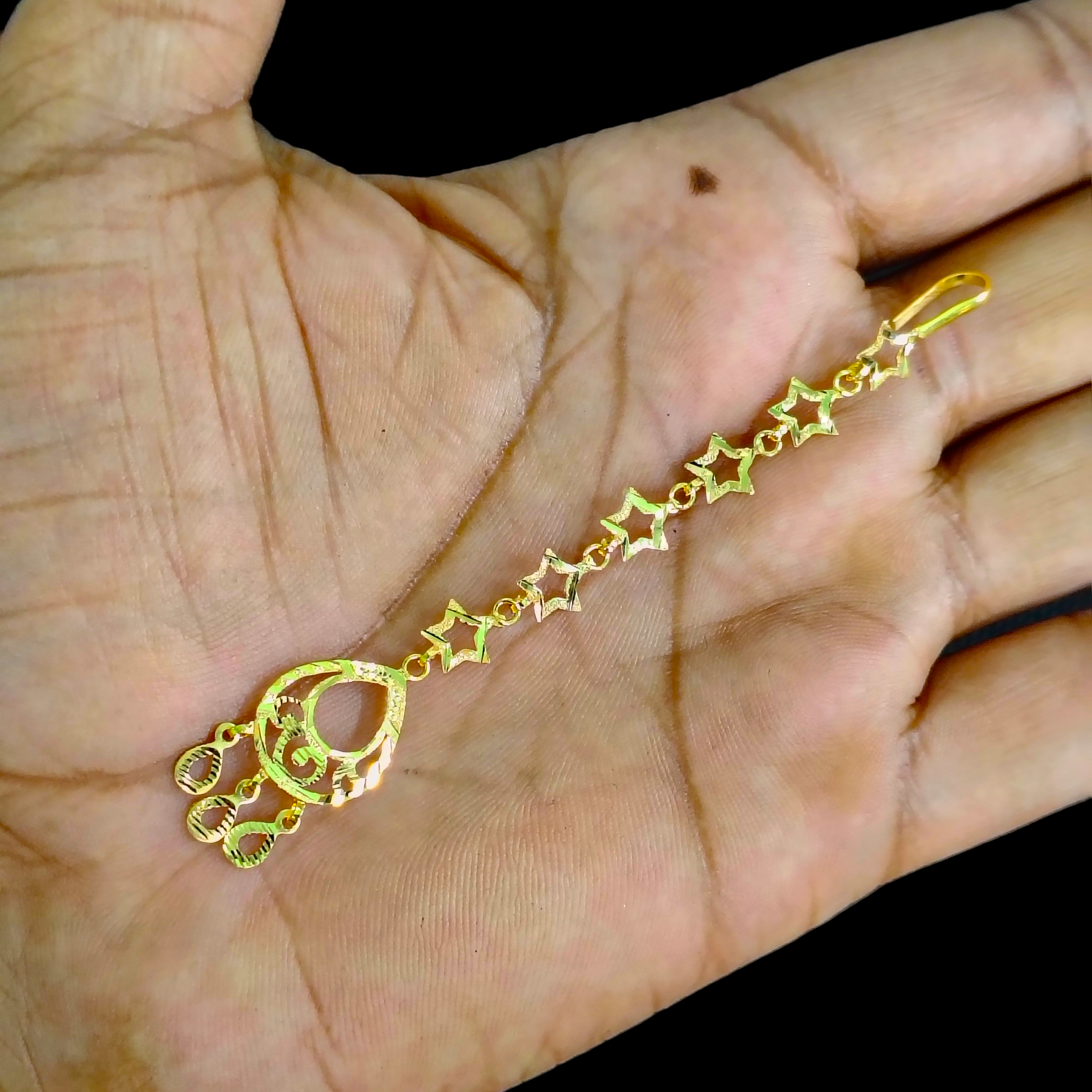 GOLD TICKLY- BIS CERTIFIED WGT: 1.150 GM APPROX HUID HALLMARK 375 9KT GOLD TICKLY (MANGTIKA) 1 PIECE FOR MARRIAGE.