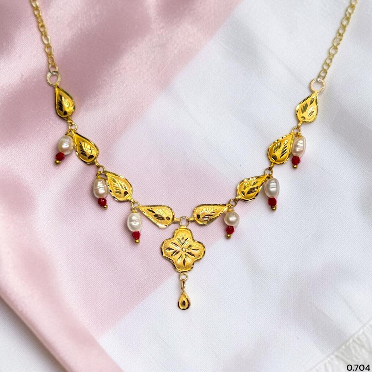 GOLD NECKLACE-(WGT: 0.704 GM APPROX) BIS CERTIFIED HUID HALLMARK 375 9KT GOLD NECKLACE 1 PIECE FOR WOMEN WITH FREE ADJUSTABLE TASSEL. (MN59FV)