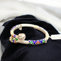 SILVER BANGLES- (SIZE 24 KHILEN) CERTIFIED BIS HALLMARK 925 SILVER BALA (MANIPUR DESIGN) APPROX WGT: 24.240 GM (1 PIECE) FOR REGULAR USE FOR WOMEN.