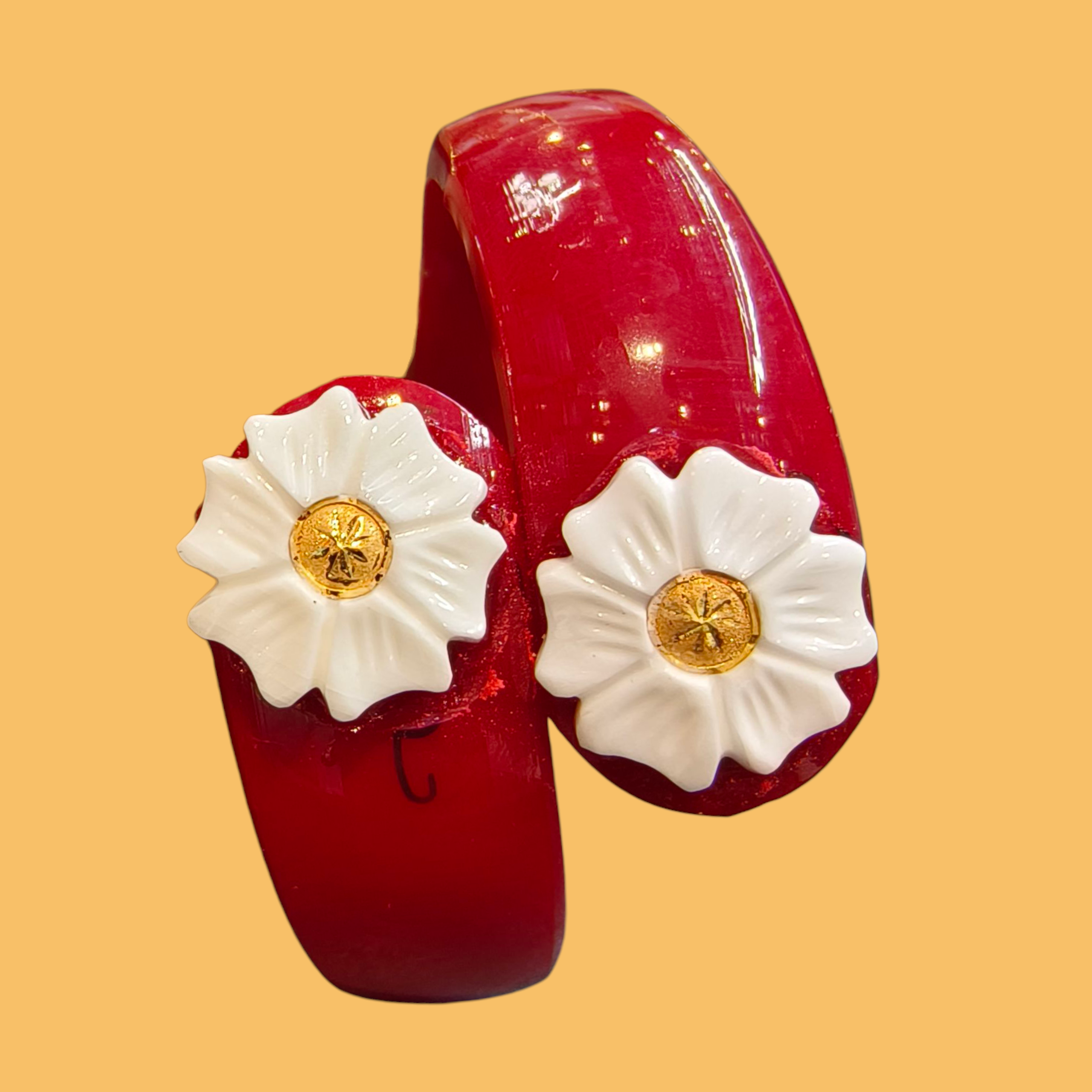 CHALLENGE ON PRICE (TSP) FLOWER DESIGN TILOTAMA POLA WGT: 0.100 GM APPROX. HUID HALLMARK 22KT GOLD POLA BANGLE 1 PIECE FOR GIFTING YOU LOVED ONES. (GET ANY DESIGN AS PER SIZE AVAILABLITY).