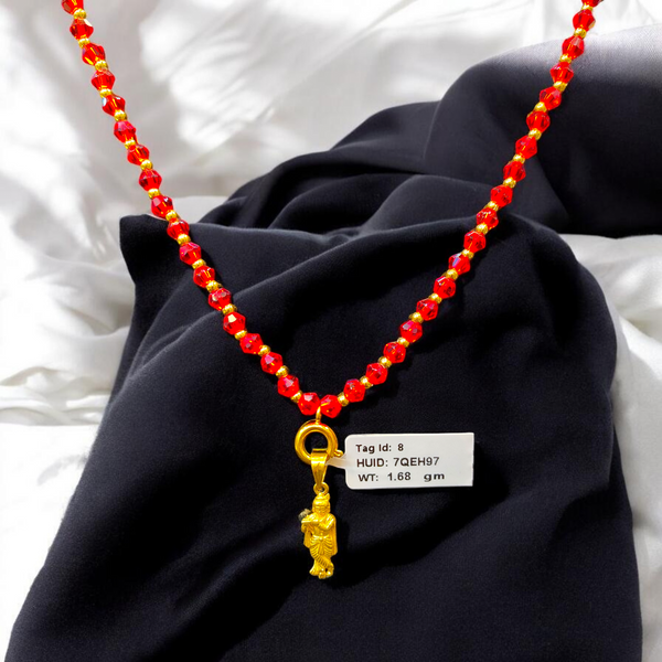 GOLD LOCKET- WGT: 1.680 GM APPROX BIS CERTIFIED HUID HALLMARK 916 22KT GOLD LOCKET 1 PIECE FOR UNISEX. (WITH ADJUSTABLE TASSEL).