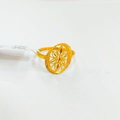 (TURKISH COLLECTION) SIZE:16 (WGT: 1.730 GRAM APPROX) BIS CERTIFIED HUID HALLMARK 916 22KT GOLD FINGER RING FOR WOMEN 1 PIECE (IMPORTED GOLD JEWELLERY).