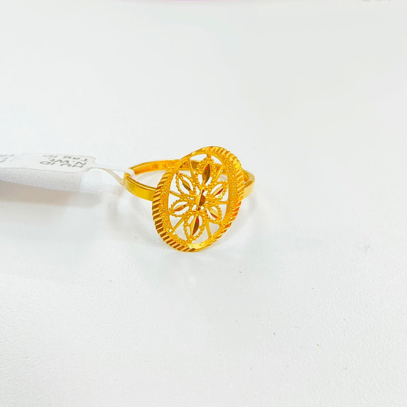 (TURKISH COLLECTION) SIZE:16 (WGT: 1.730 GRAM APPROX) BIS CERTIFIED HUID HALLMARK 916 22KT GOLD FINGER RING FOR WOMEN 1 PIECE (IMPORTED GOLD JEWELLERY).