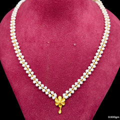 GMP22K- WGT: 0.500 GM APPROX CERTIFIED BIS HUID HALLMARK 916 22KT GOLD MOTI PENDANT 1 PIECE FOR WOMEN.