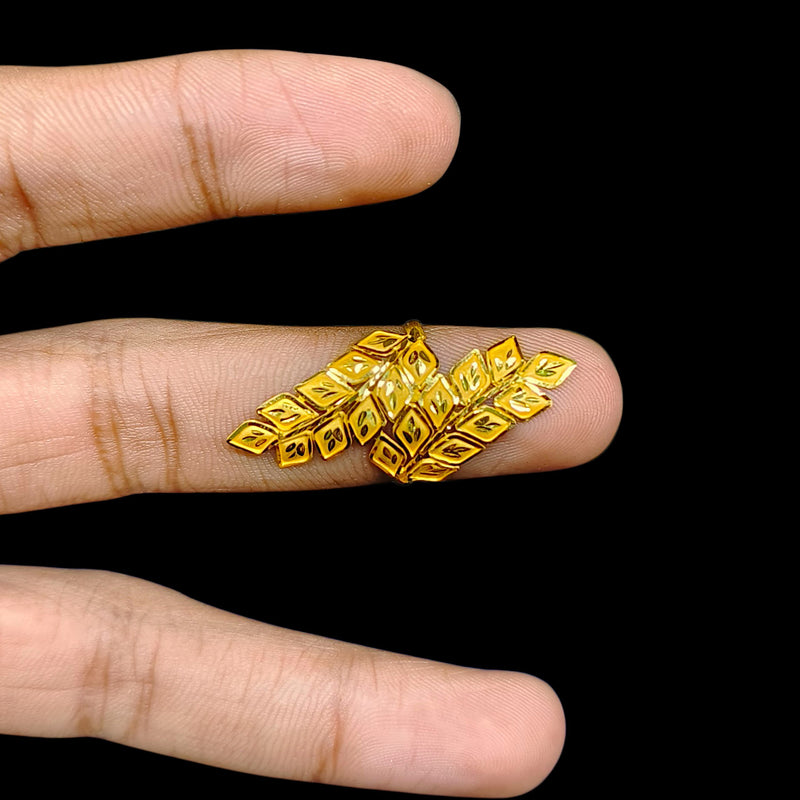 LADIES RING- (T6NJRJ)-(SIZE: 13 ) WGT: 1.930 GM APPROX BIS CERTIFIED HUID HALLMARK 916 22KT GOLD RING FOR WOMEN 1 PIECE.